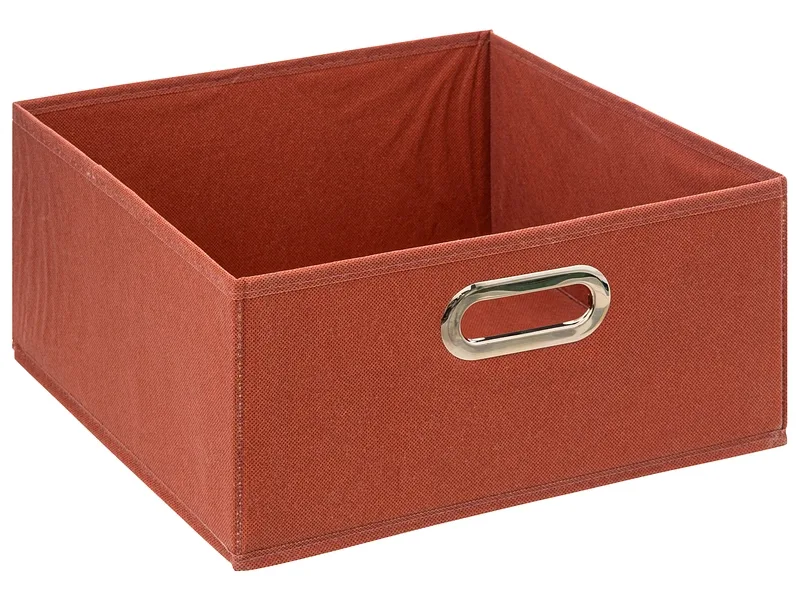 Aufbewahrungsbox BRICE terrakotta 31x31x15cm