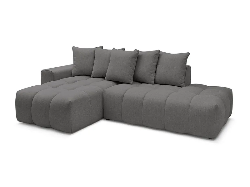 Ecksofa BOBOCHIC MONT-BLANC Stoff chiniert dunkelgrau