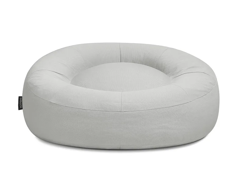 Gartenhocker BOBOCHIC ELOANE Stoff Hellgrau