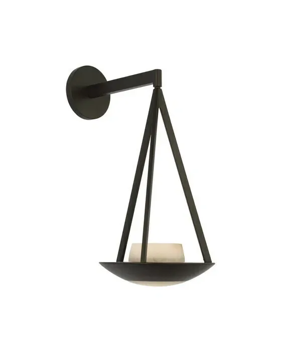 Divina 19" Floating Bowl Sconce Modern Iron