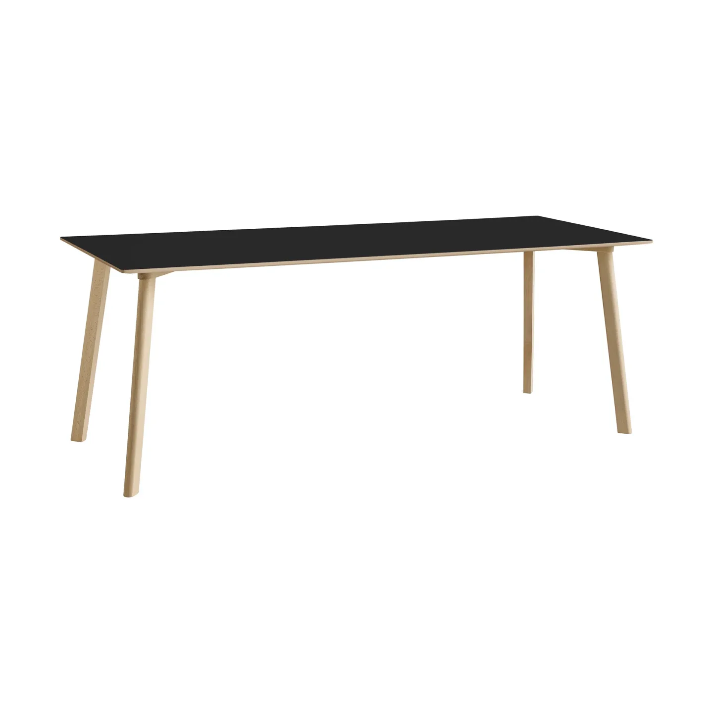 HAY CPH210 Deux 2.0 bord 75x200 cm Black laminate-untreated beech
