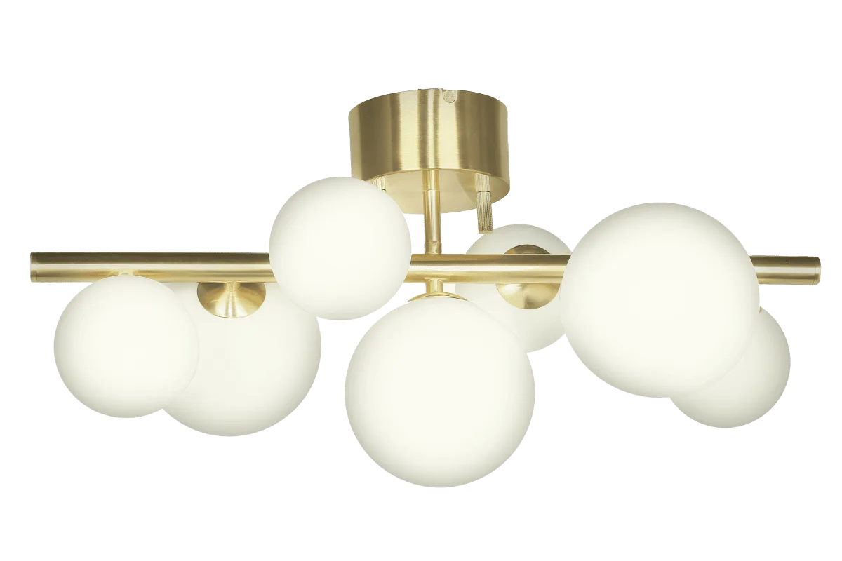 Aneta Lighting - Molekyl 58cm - Takplafond - Matt mässing