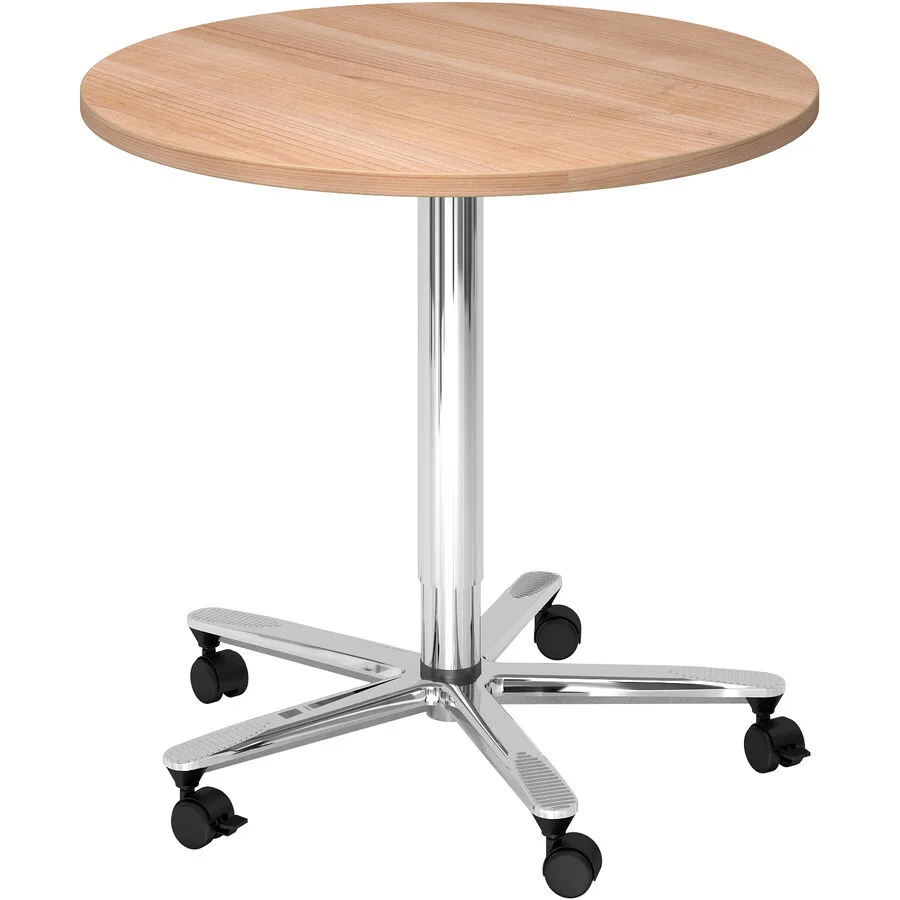 Schreibtisch Office nussbaum Holzwerkstoff Höhenverstellbar B 80 T 80 cm