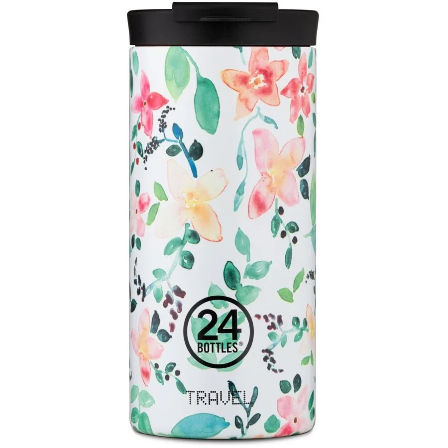 Thermobecher 24 Bottles Little Buds Schraubverschluss H 18.5 cm 600 ml
