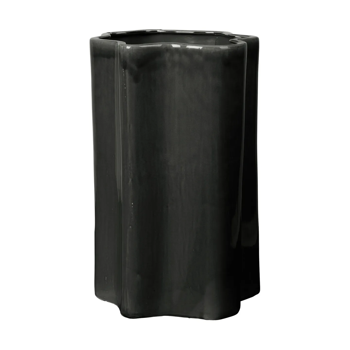 Broste Copenhagen Sonja Blumentopf H:55 cm Dark Green