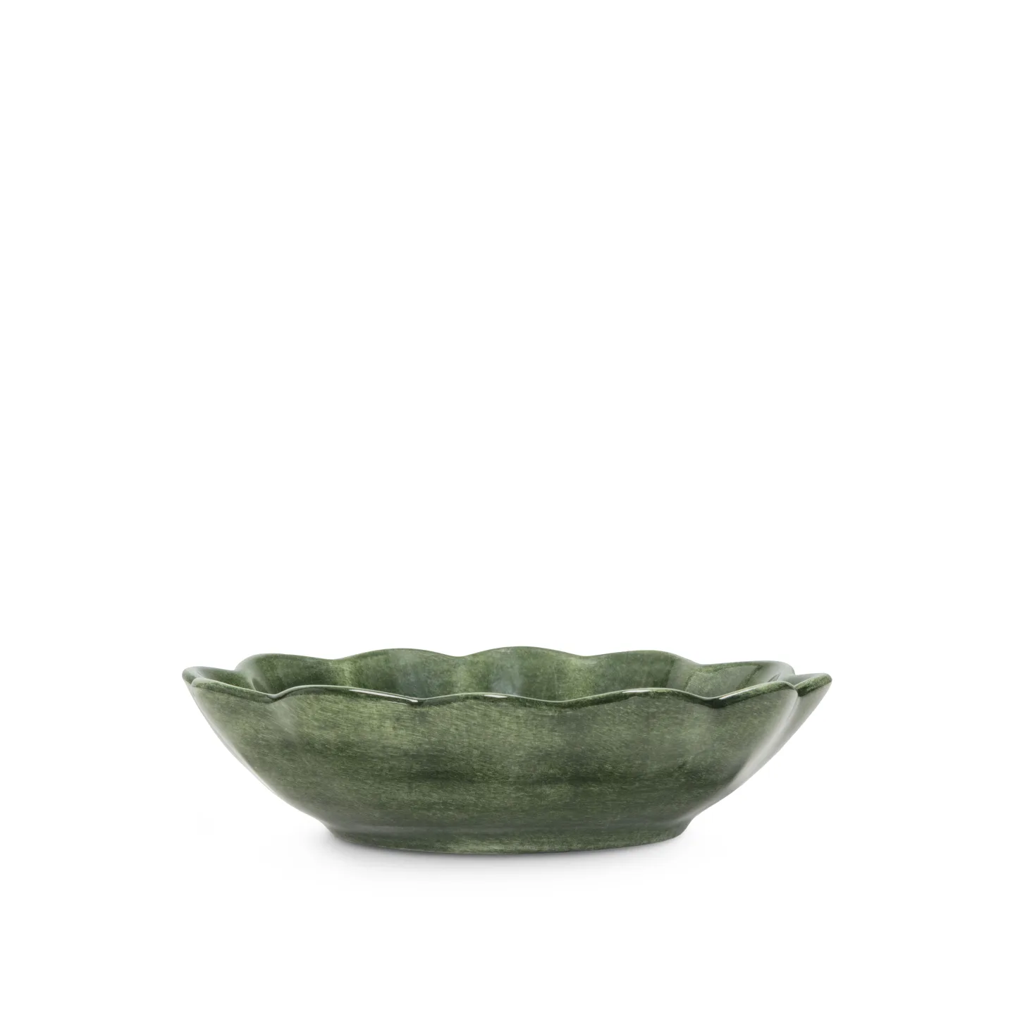 Mateus - Oyster skål 18x16 cm forest green - Serveringsskålar - Keramik