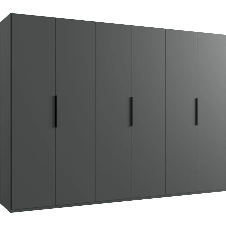 Kleiderschrank Sanko graphit Holzwerkstoff B 300 cm