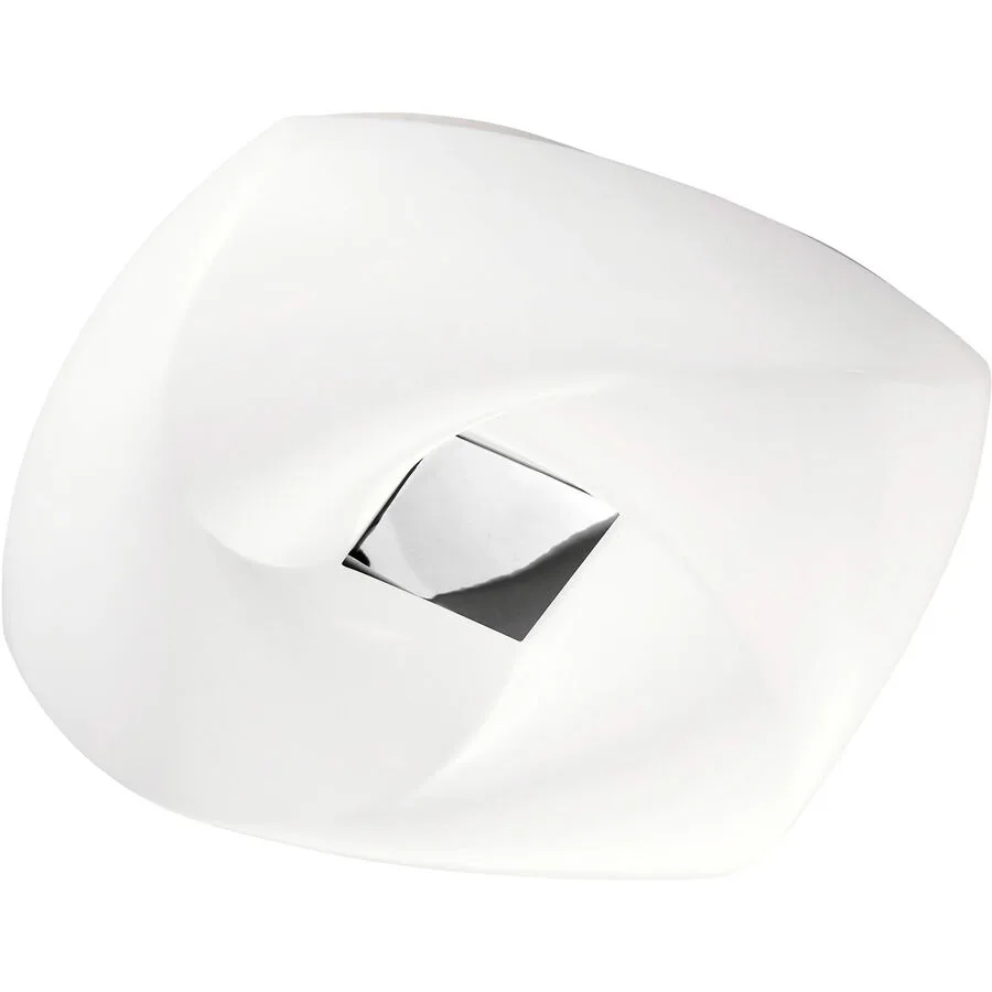 Deckenlampe Andras Weiss/Grau Metall 65 cm 12 cm - Farbe: weiss/chrom - LED - Lichtfarbe: Warmweiss - LED Energiesparlampen