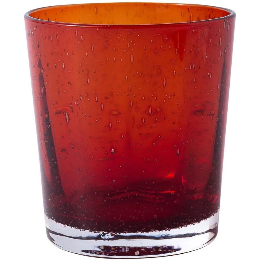 Trinkglas Bubble Orange Glas 0.3 l