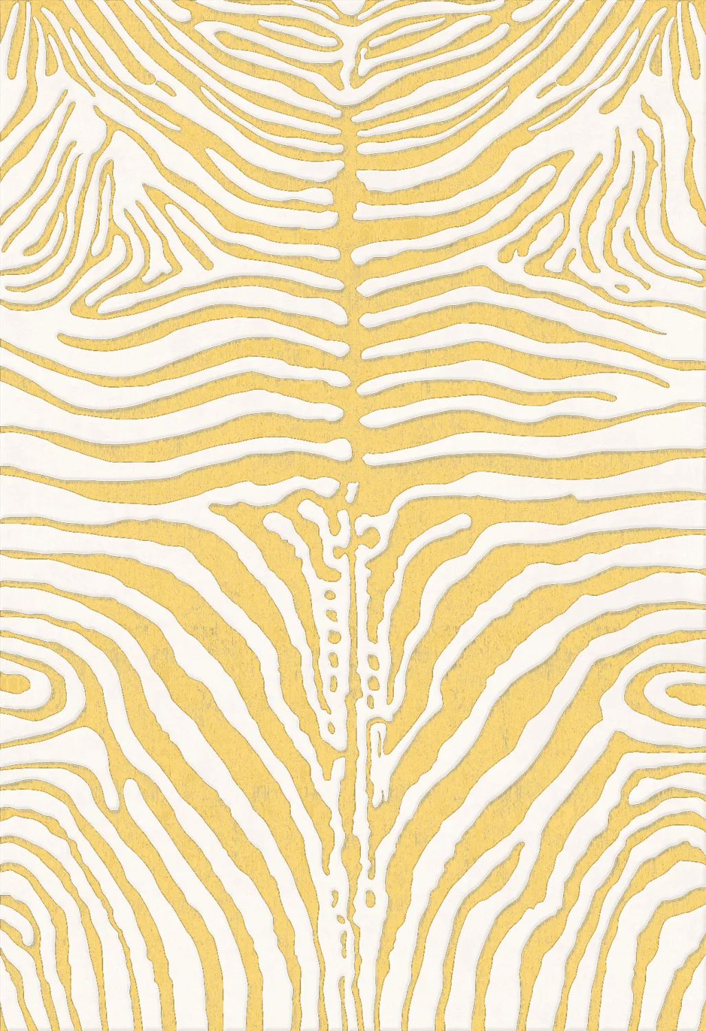 Wilton-teppe - Zebra (gul) (Størrelse: 200 x 280 cm)