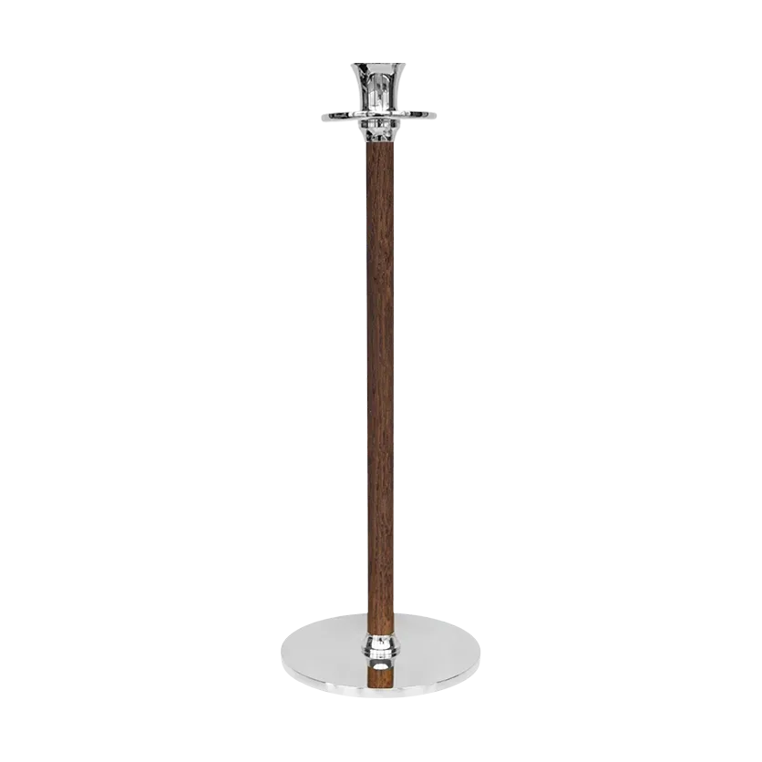 Hilke Collection Alto Basso Kerzenhalter 30 cm Vernickeltes Messing