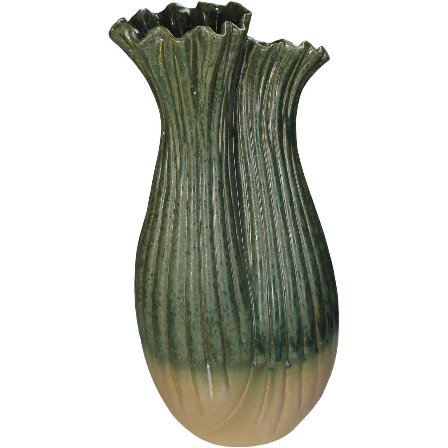 Kersten Vase Blätter, Grün H: 54 cm | Schubiger Möbel