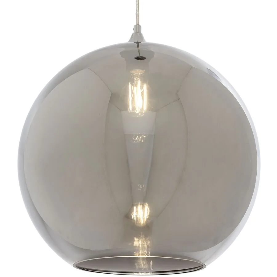 Pendellampe Roseau Silber Glas 30 cm 130 cm