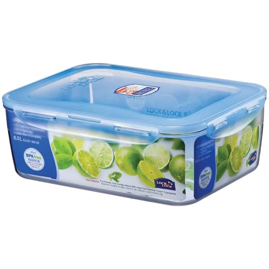 Lock&Lock Vorratsdose Sound Lock 1 Stk Tritan T 24 cm - Farbe: transparent, blau