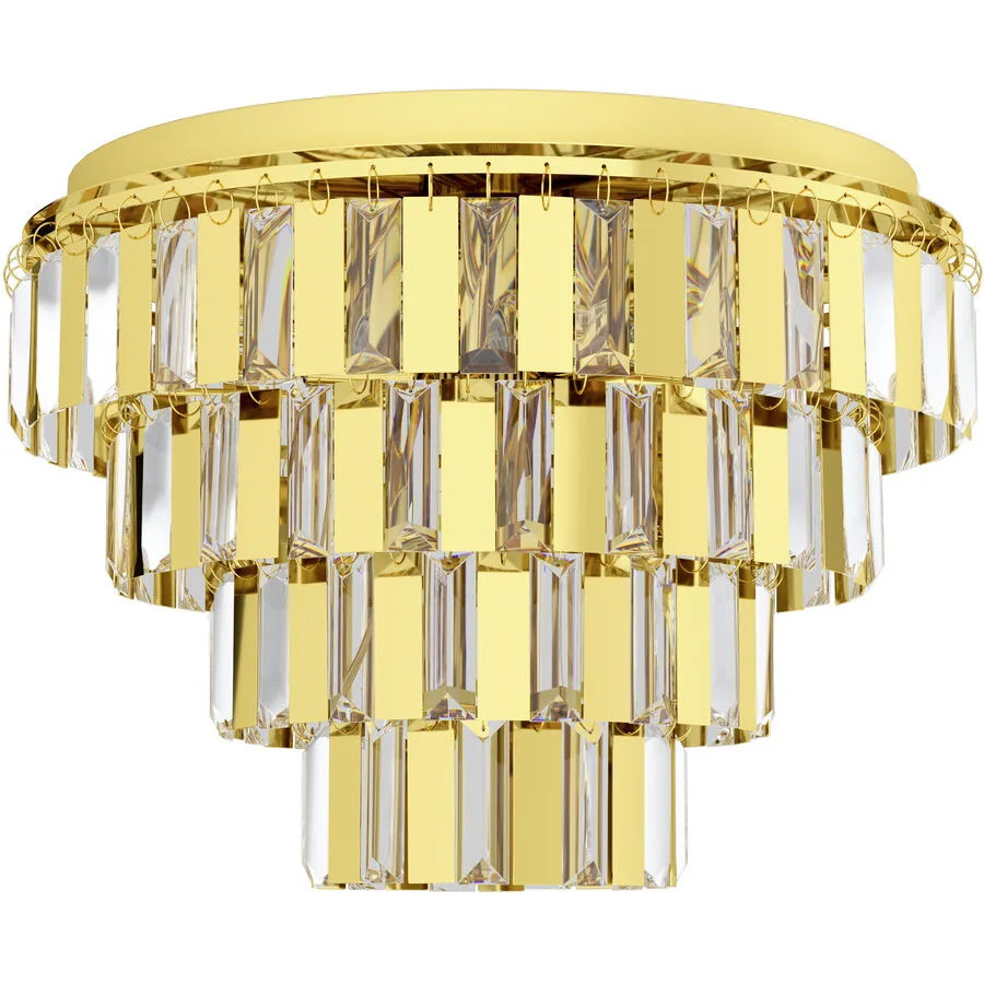 Eglo Deckenlampe Erseka Stahl 53.5 cm - Farbe: messing