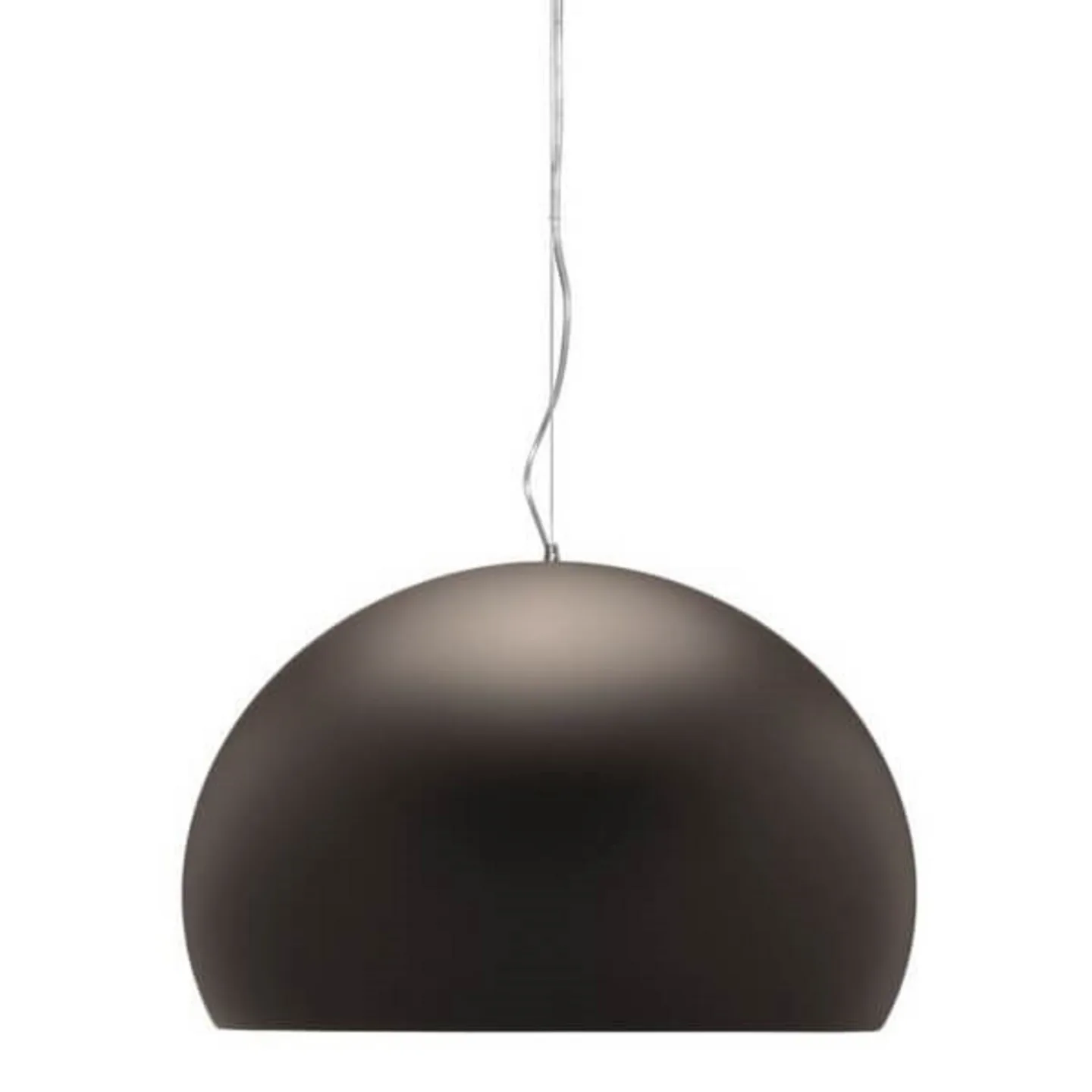 Big FL/Y Pendelleuchte Braun - Kartell - Esszimmer - Kunststoff