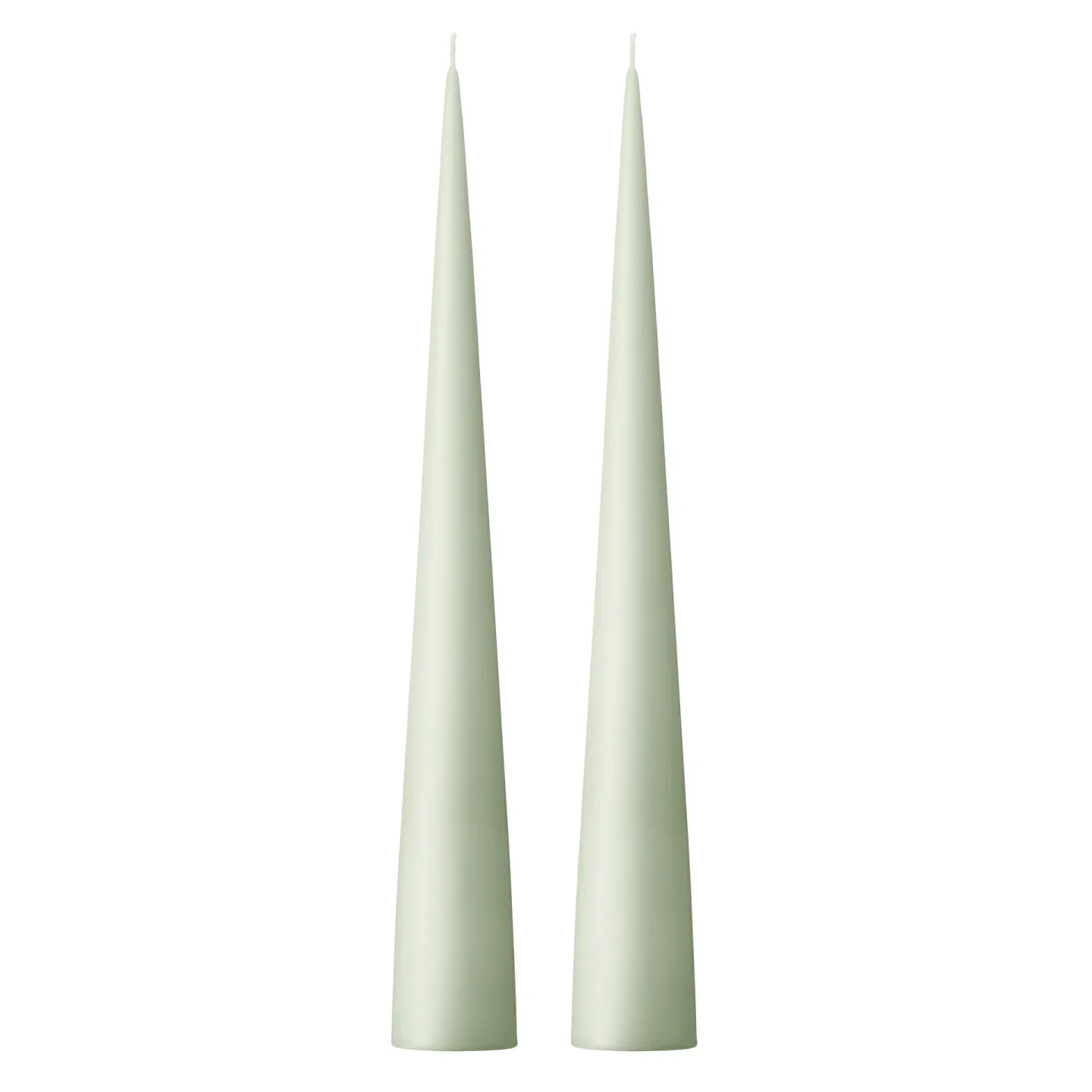 ester & erik ester & erik Kegelkerze 37cm 2er Pack matt Water mint 03