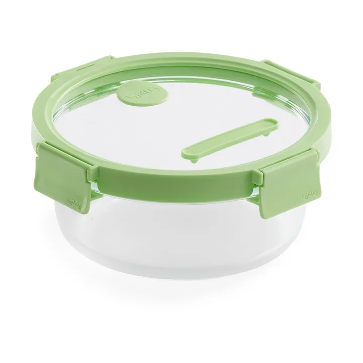 Lékué Lékué runde matlåda Glas 0,95 L Grün