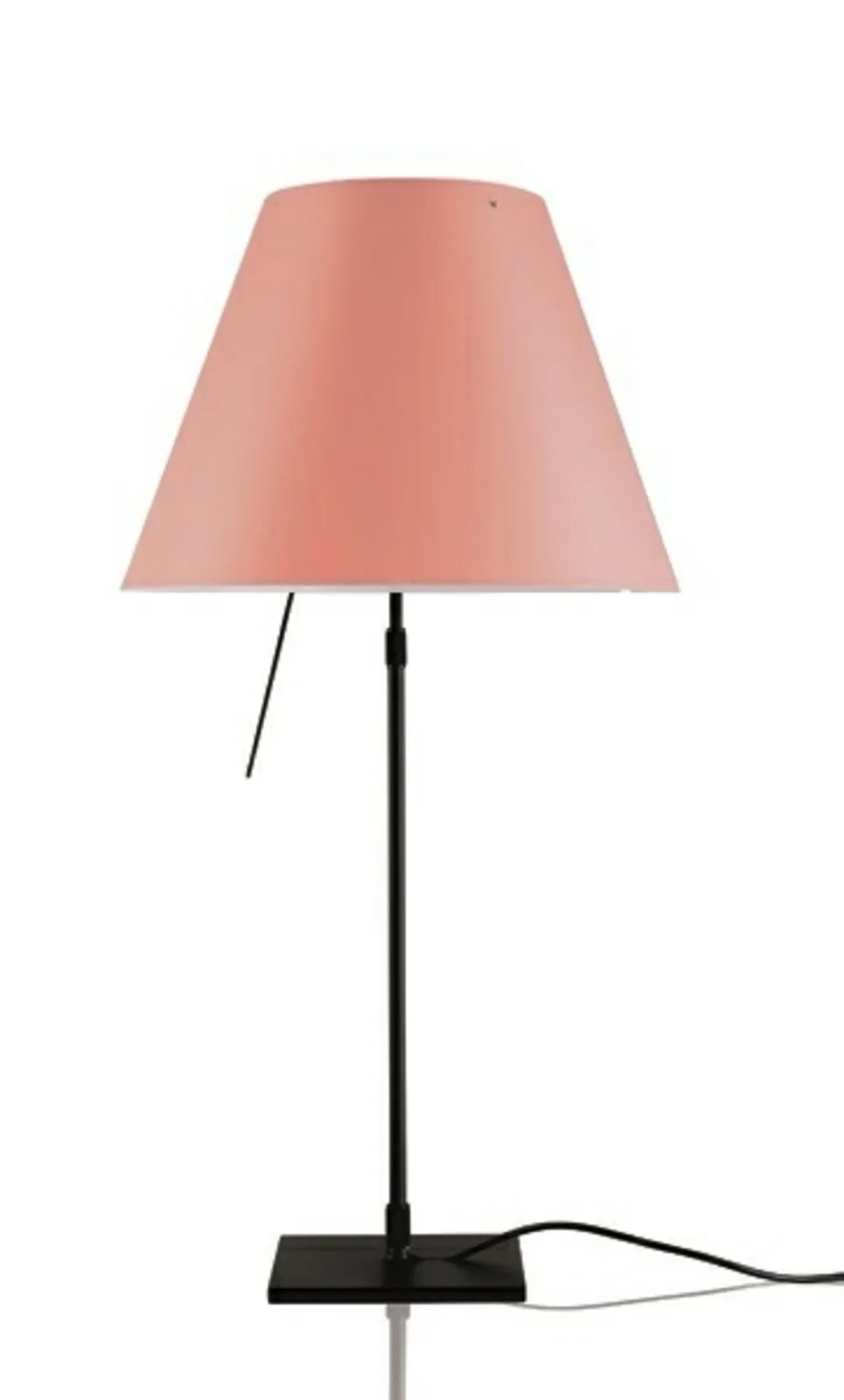 Costanza Tischleuchte m/Dimmer Schwarz/Edgy Rosa - Luceplan - Wohnzimmer - Aluminium