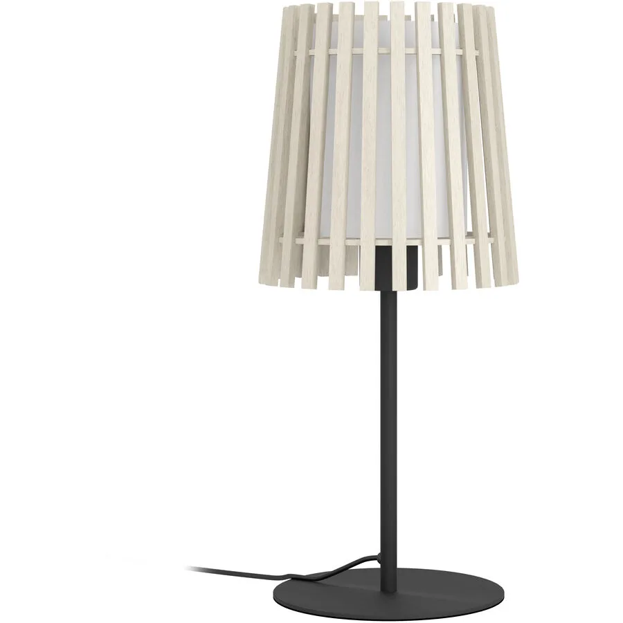 Eglo Tischlampe Fattoria Schwarz Stahl 45 cm