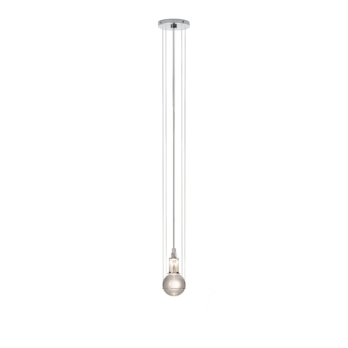 Tecnolumen - Le Tre Streghe Pendant HL3S 81 Chrome - Pendellampor - Günter Leuchtmann - Silver