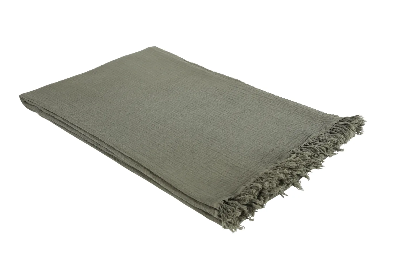 Eskitex AG Plaid Nizza Oliv 140x210 cm | Schubiger Möbel