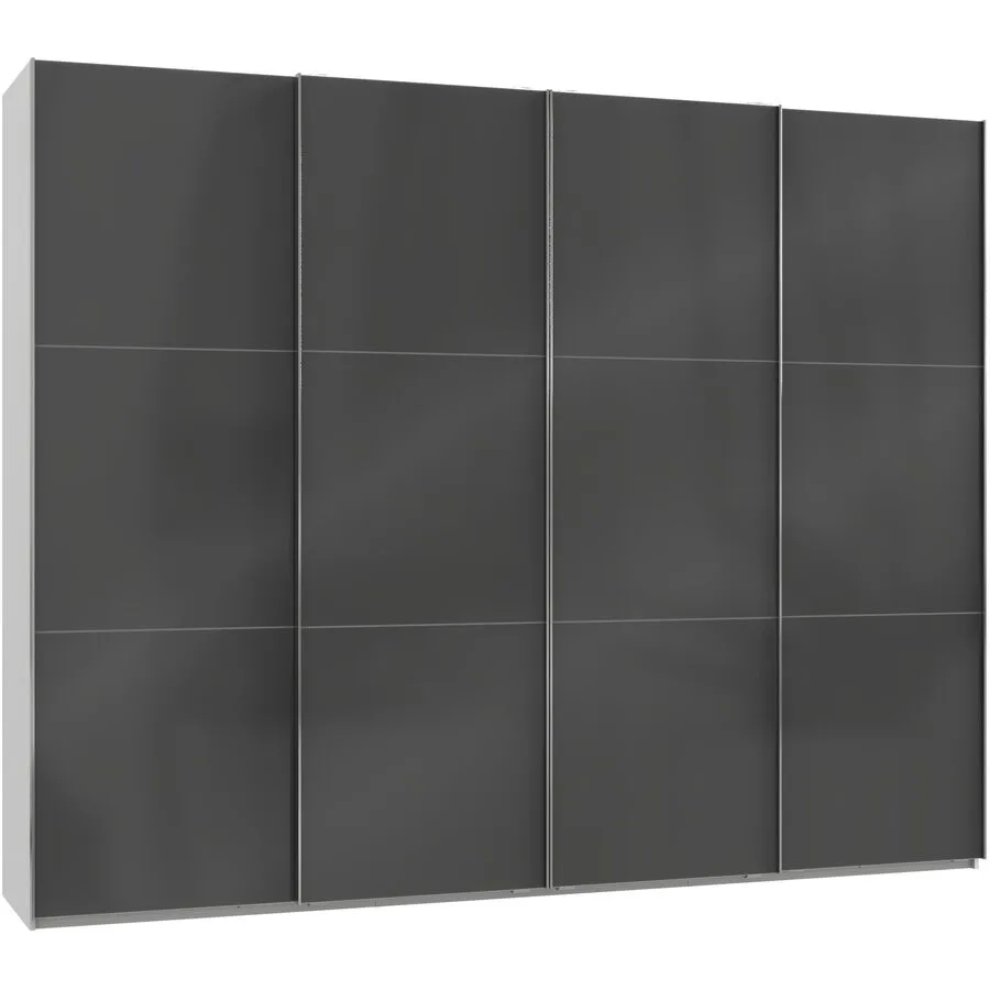 Kleiderschrank Sanko grau Holzwerkstoff B 300 cm