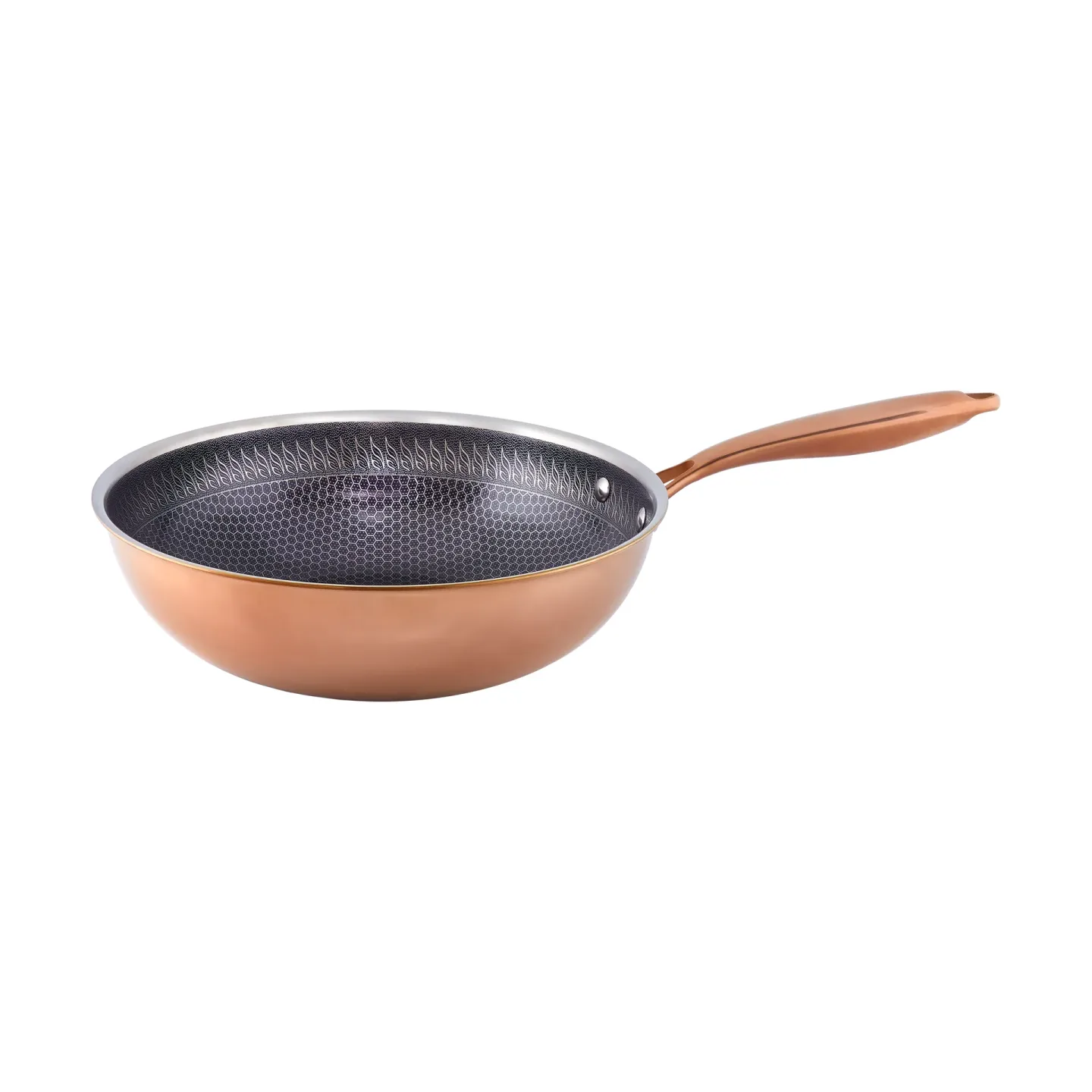 Hâws Hâws Santo Wokpfanne hybrid coating Ø28 cm Rose Gold