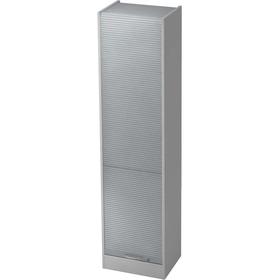 Aktenschrank Office Silber, Grau Holzwerkstoff, Kunststoff B 50 cm H 200.4 cm