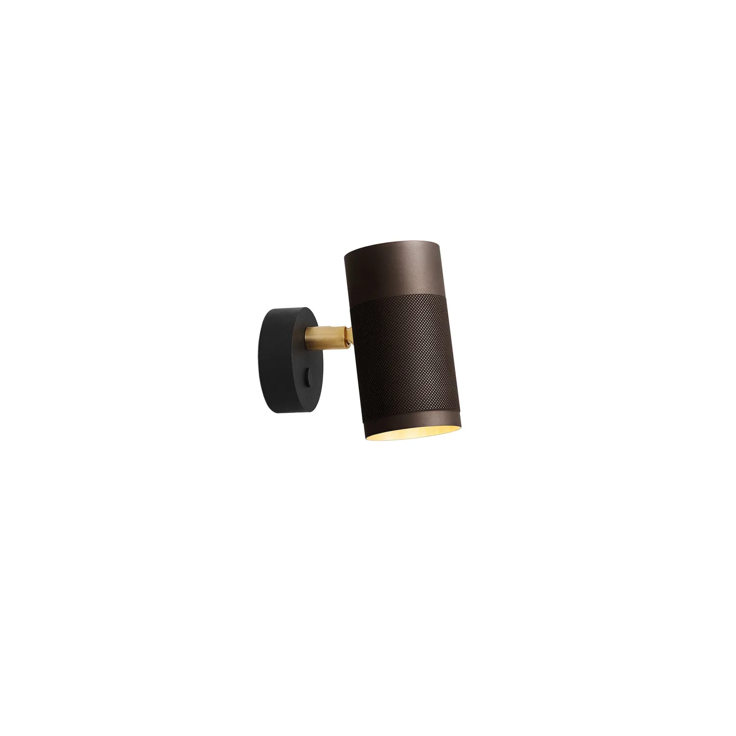 Thorup Copenhagen - Thorup Copenhagen Patrone Wall Lamp Small, Browned Brass, 120 mm - Vägglampor - Kasper Thorup - Guld - Metall