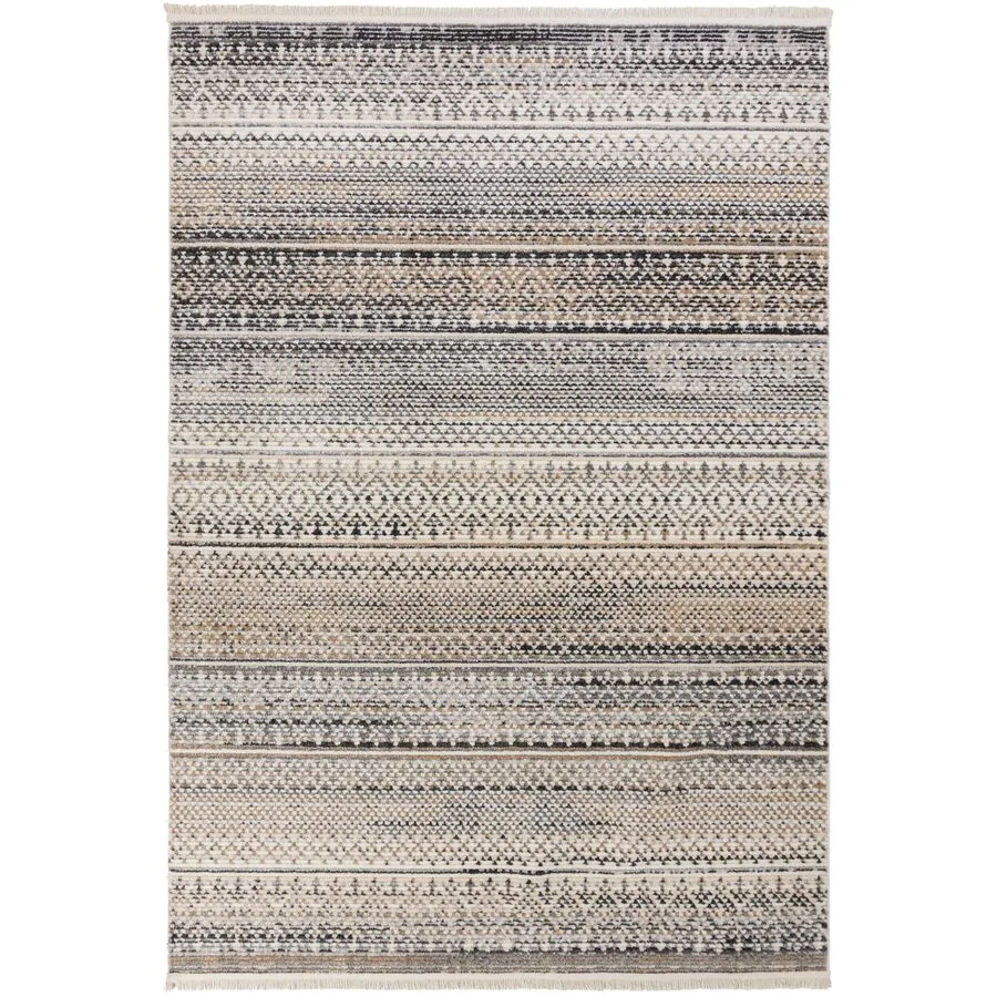 Teppich Camy Warmweiss, Beige, Hellgrau Anderes Muster Polypropylen 230 x 160 cm