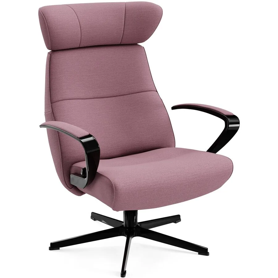 Conform Sessel Enno Lila, Schwarz Stoff, Aluminium T 163 B 81 H 99 cm - Möbel Konfigurator: Traummöbel individuell zusammenstellen