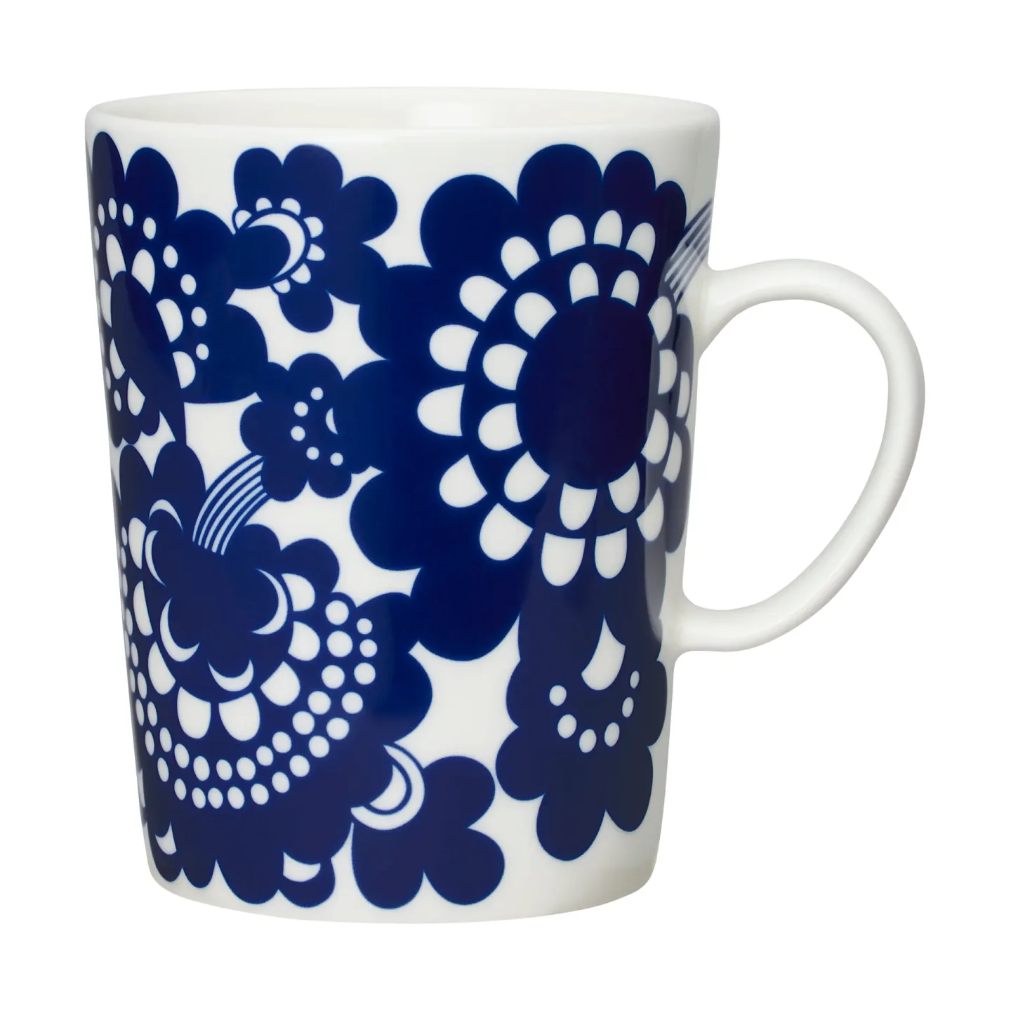 Arabia Esteri Tasse 50 cl Blau-weiß