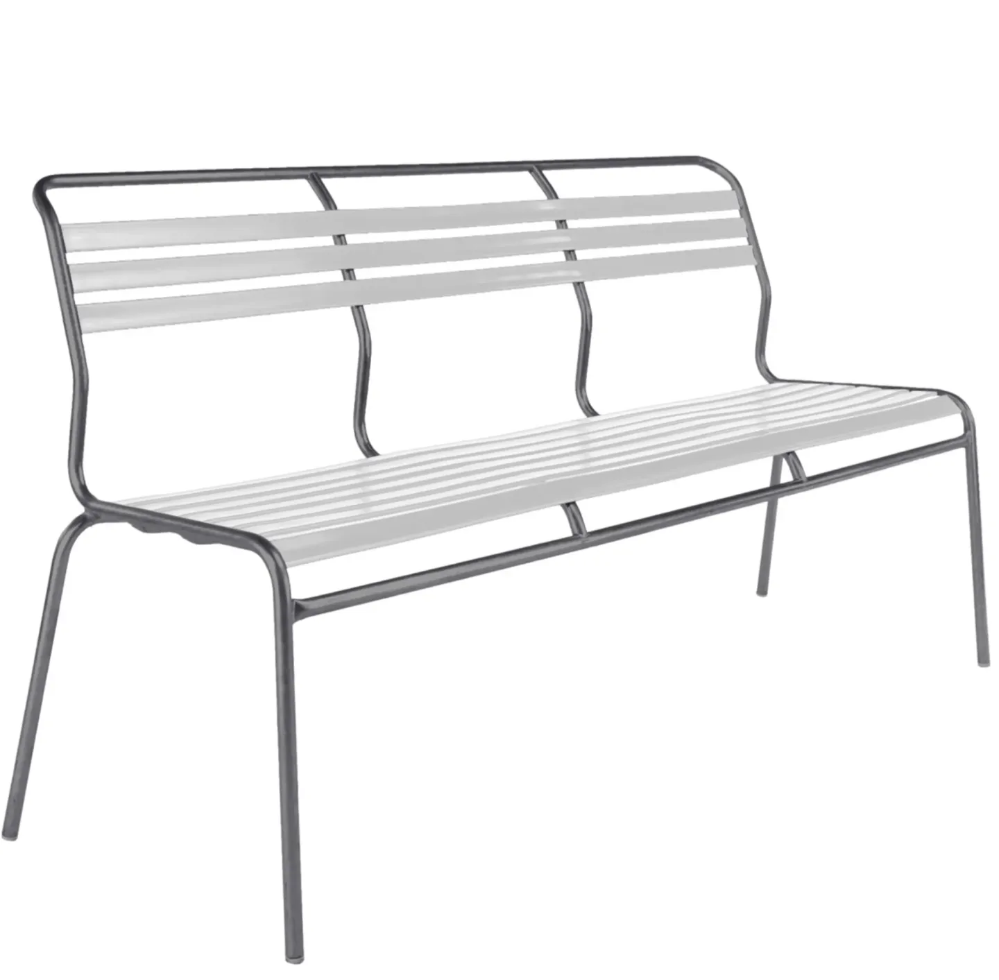 Schaffner Lättli-3er-Bank Säntis Weiss | Schubiger Möbel