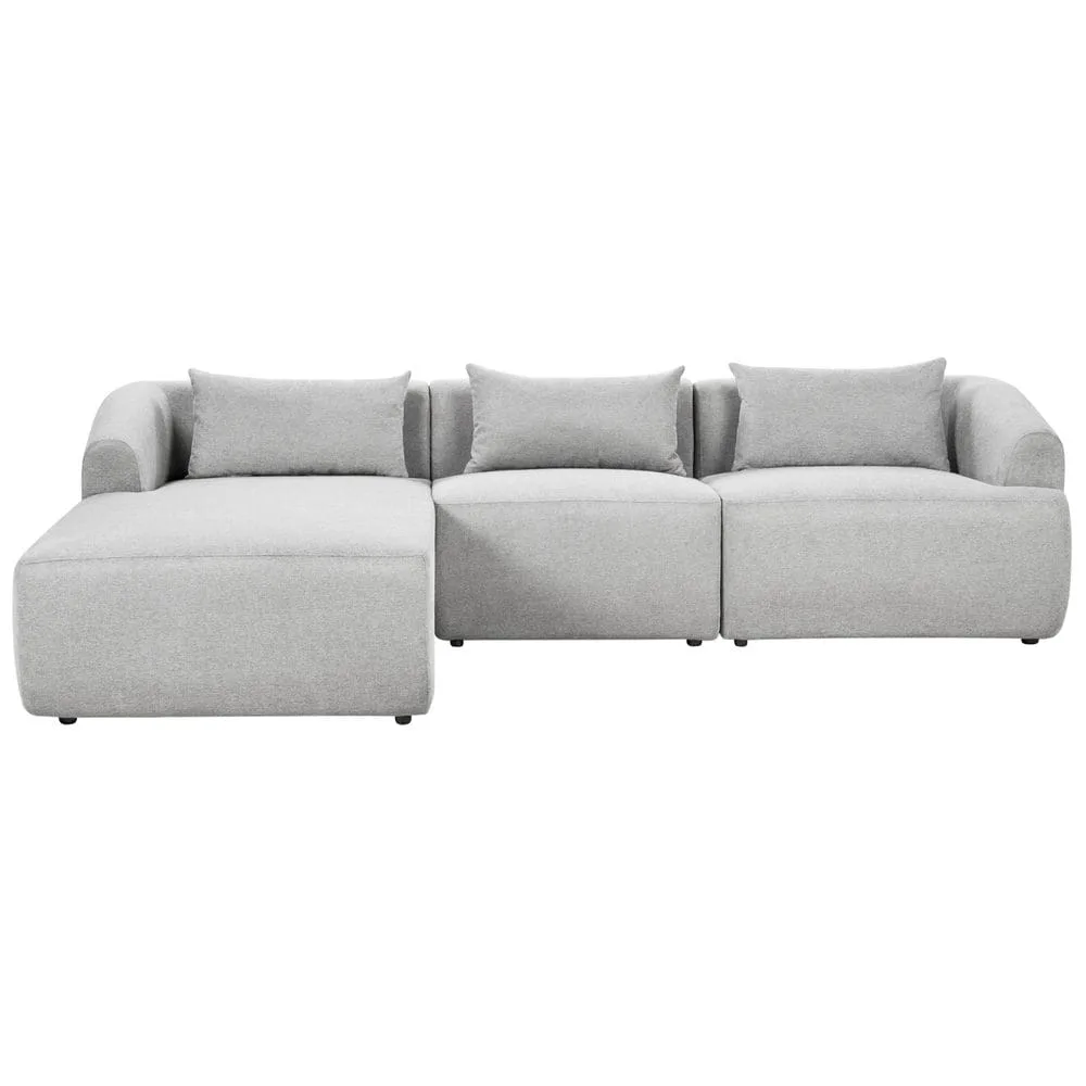 3-sits soffa Svansele - Ljusgrå/Högervänd