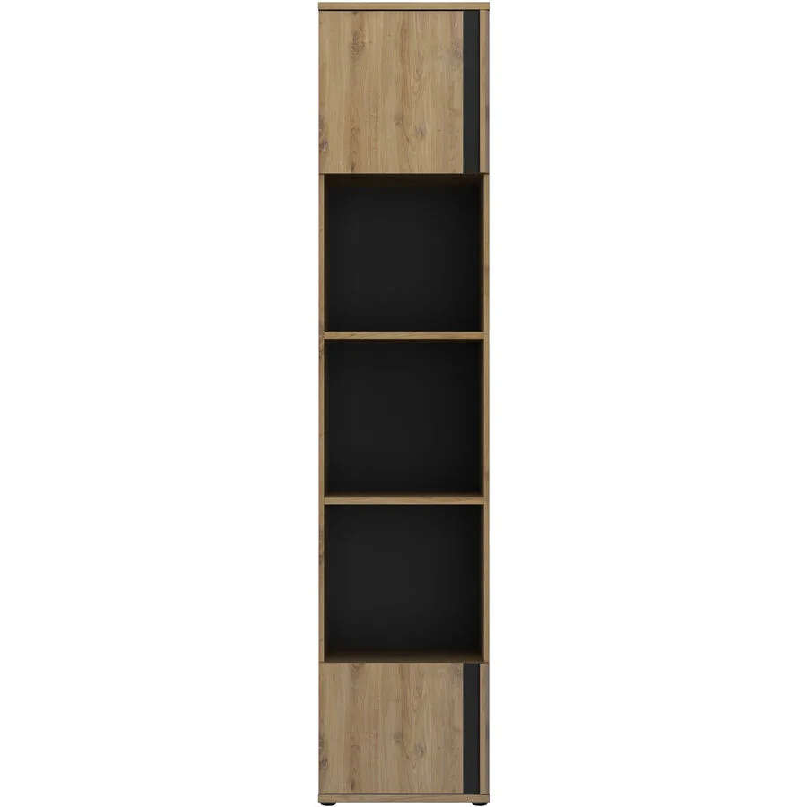 Regal Rivo Eiche Dekor, schwarz Holzwerkstoff B 50 H 235 cm