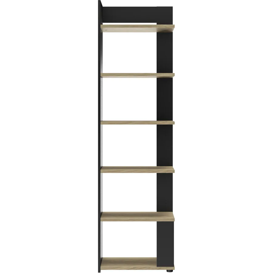 Bücherregal Natty schwarz/Eiche Holzwerkstoff B 56 T 37 cm