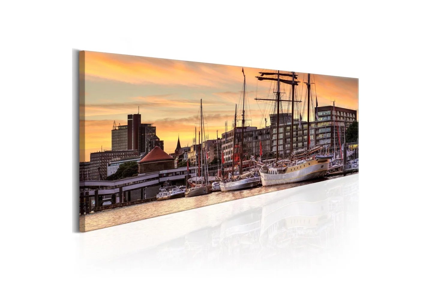 Tavla Port In Hamburg 150x50 cm -