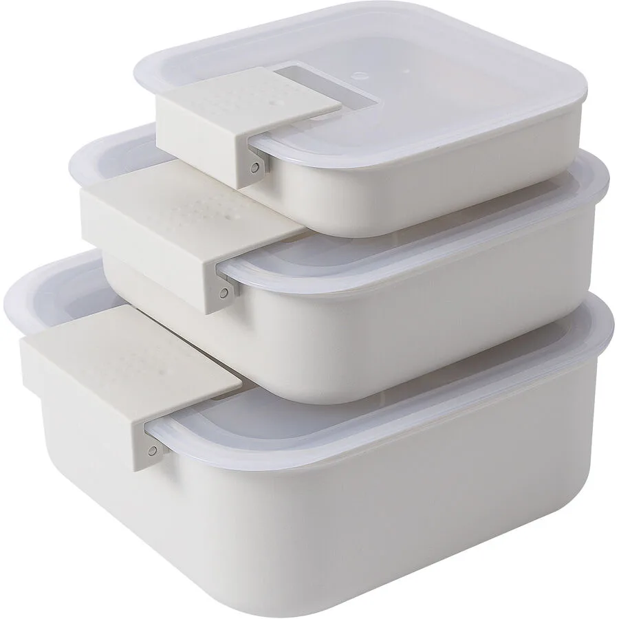 Aufbewahrungsbox Lou cream Polypropylen / Silikon Polypropylen T 21 cm
