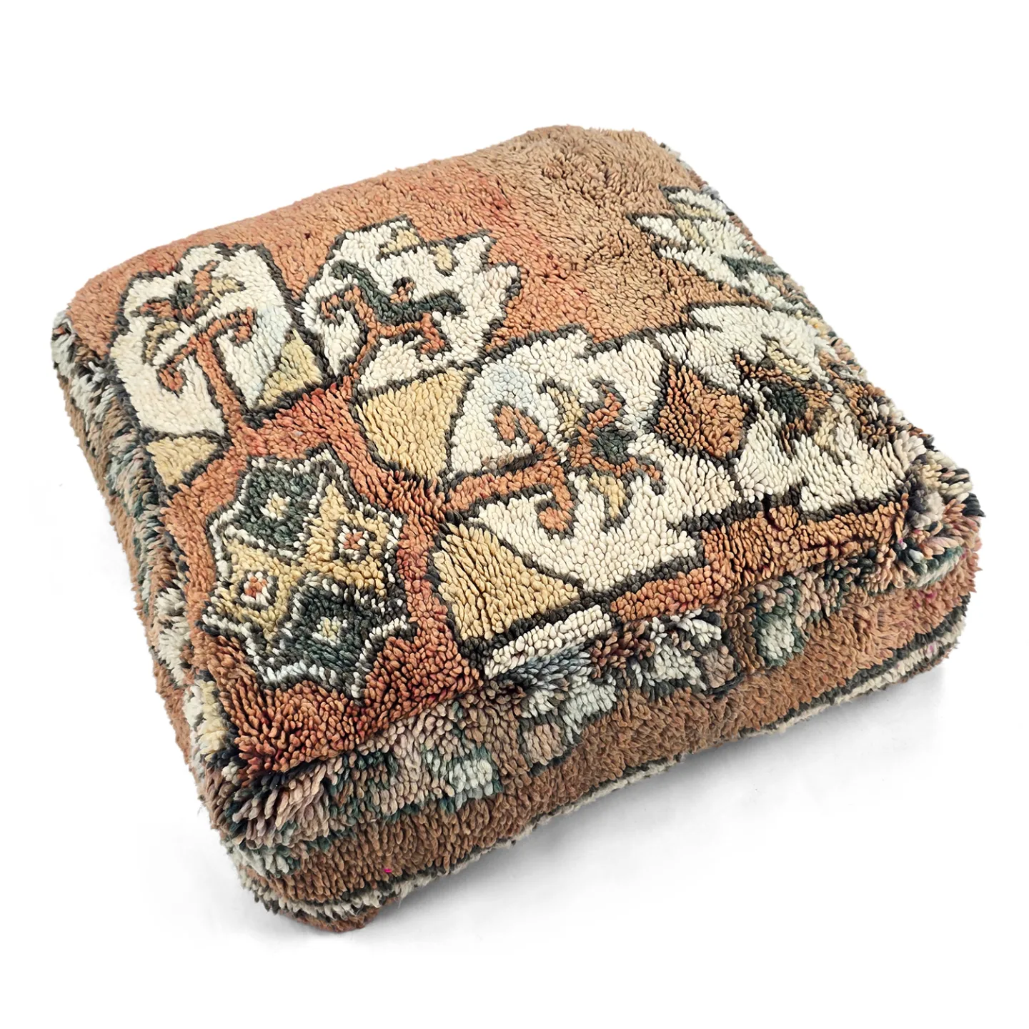 Sittepuff - Marokkansk Azilal 068 (Størrelse: 60 x 60 cm)