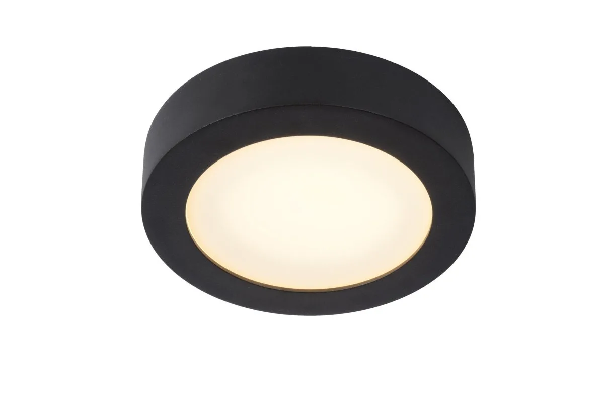 Lucide - Brice-Led Ø18 - Badrumslampa - Svart