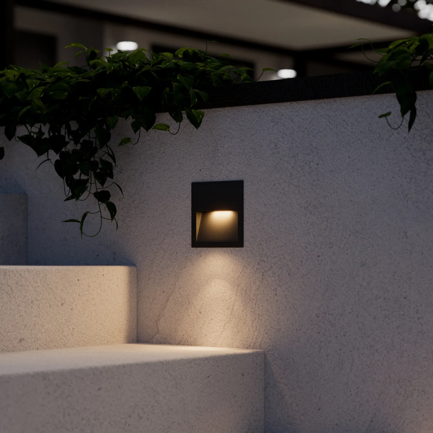 Loya Außeneinbauleuchte IP54 Viereckig Dunkelgrau - Lucande - Balkon - Modern - Aluminium