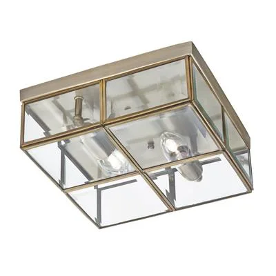 Searchlight - Pisa 25cm - Takplafond - Antikmässing