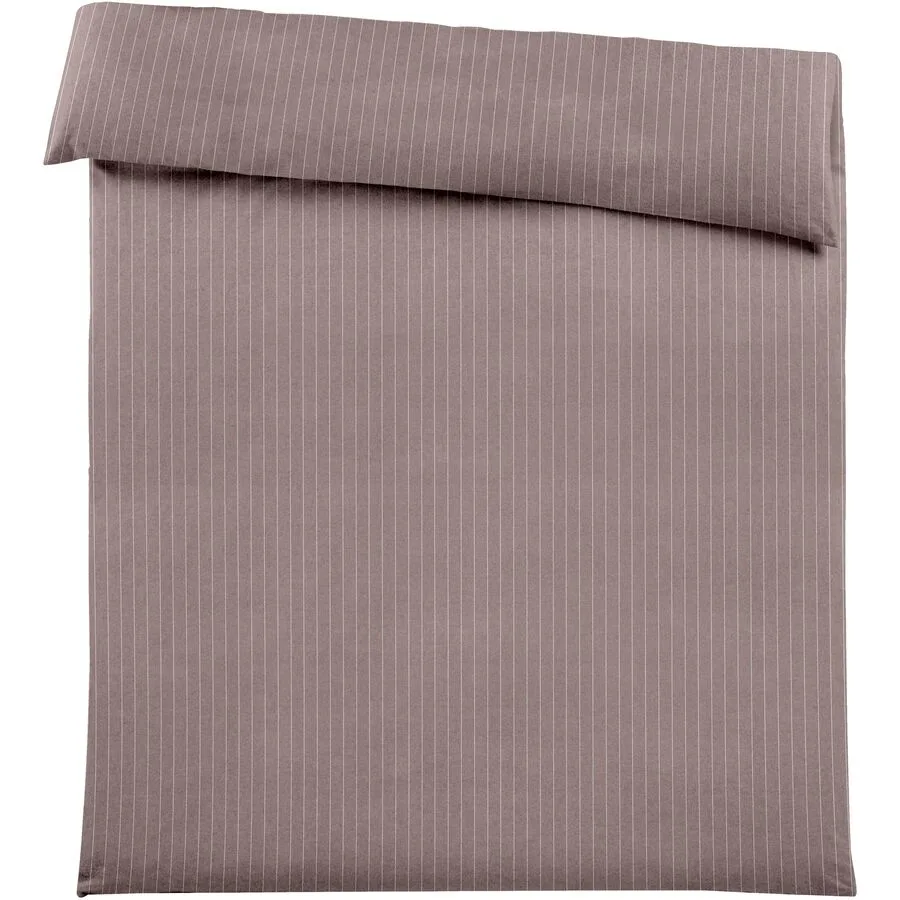 Duvetbezug Emma 200x210cm brown - Farbe: braun - Material: 100% Baumwoll-Flanell, Heather Melange Optik