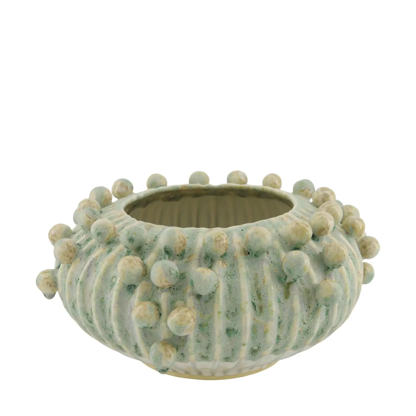 Decofinder Vase Mit Kugeln, Keramik, Mixgrün | Schubiger Möbel