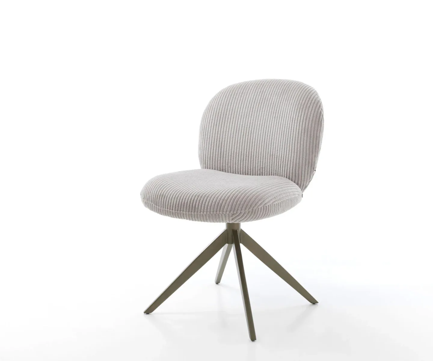Drehstuhl Nube-Flex Cord Silbergrau Kreuzgestell breit Effektfinish Titan 360° drehbar Wippfunktion Taschenfederkern