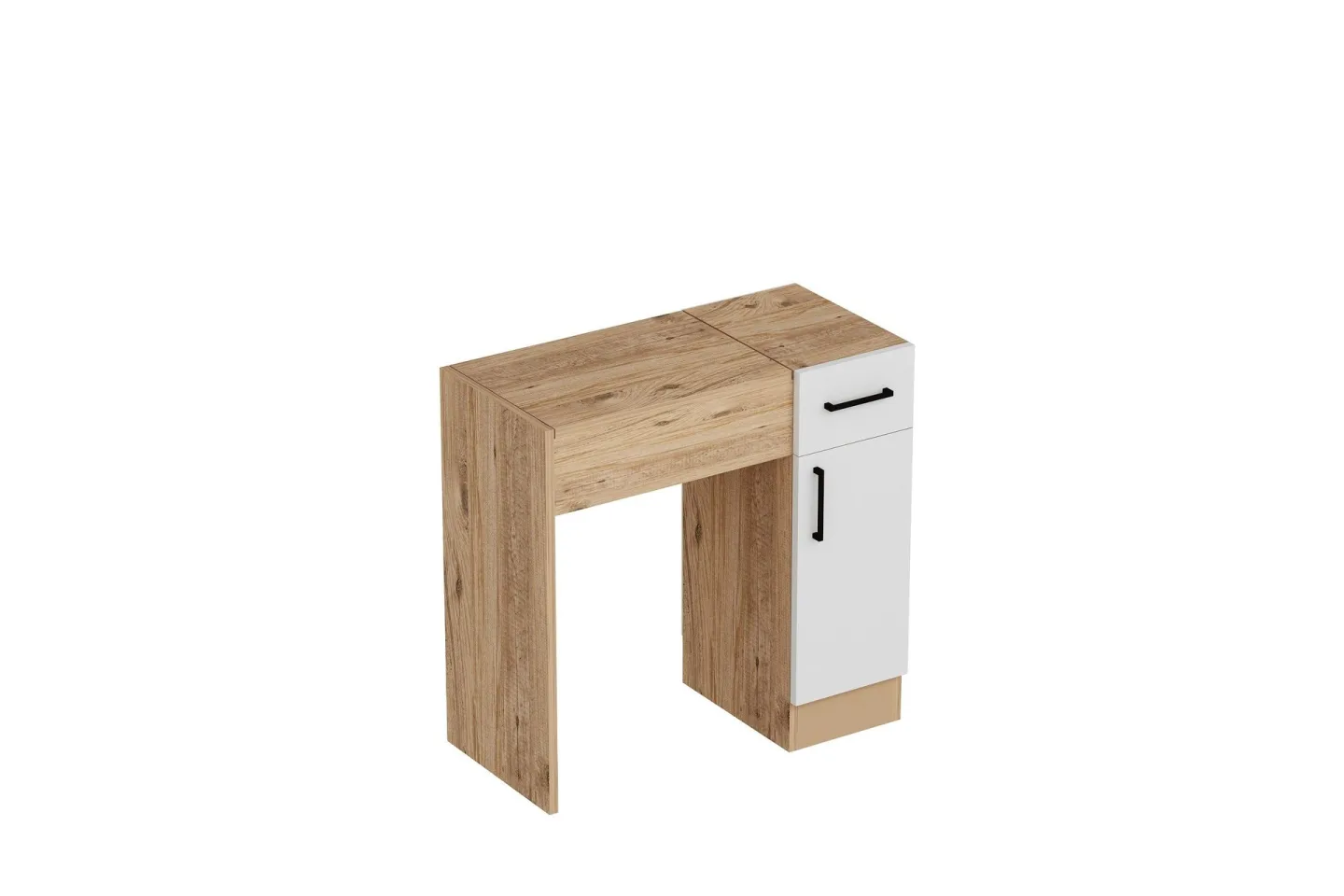 Elgar Sminkbord 77 cm - Brun/Vit