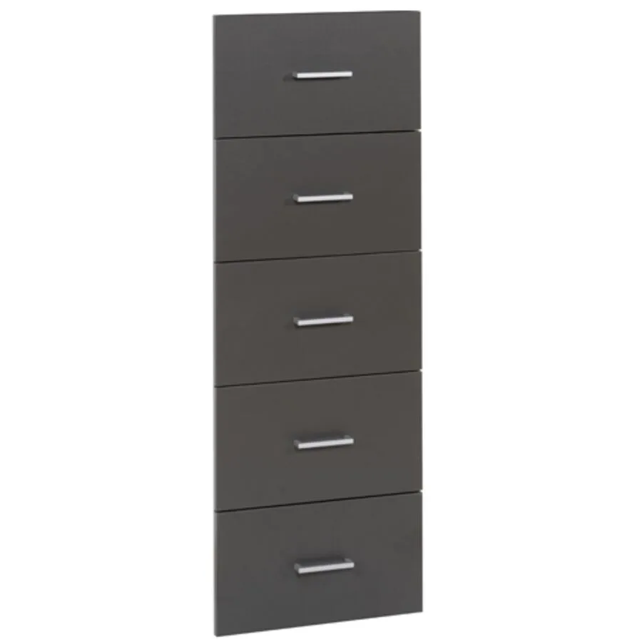 Front Maya Dekor Anthrazit Holzwerkstoff Massivholz B 40 H 120 cm