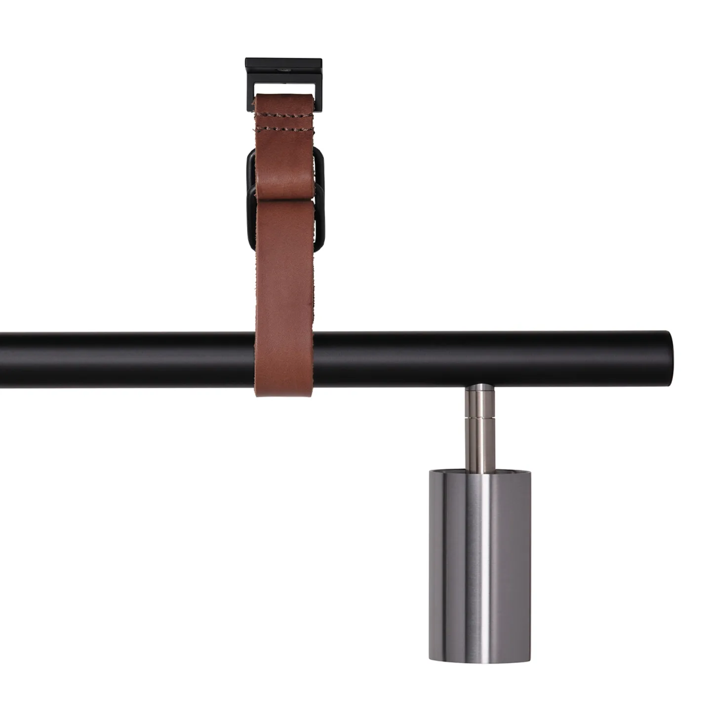 Rubn - Long John 6 Black/Steel / Brown leather - Takkronor - Niclas Hoflin - Silver,Svart