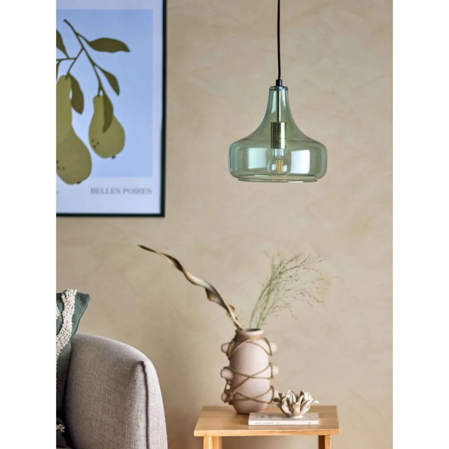 Yuser Pendelleuchte Green - Bloomingville - Wohnzimmer - Glas